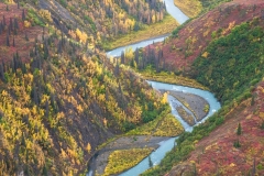 Alaska Fall Colors River From Above Alaska Fall Colors River From Above